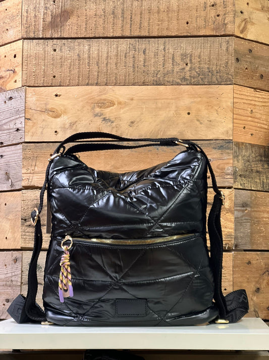 hannah k - Black Padded Handbag