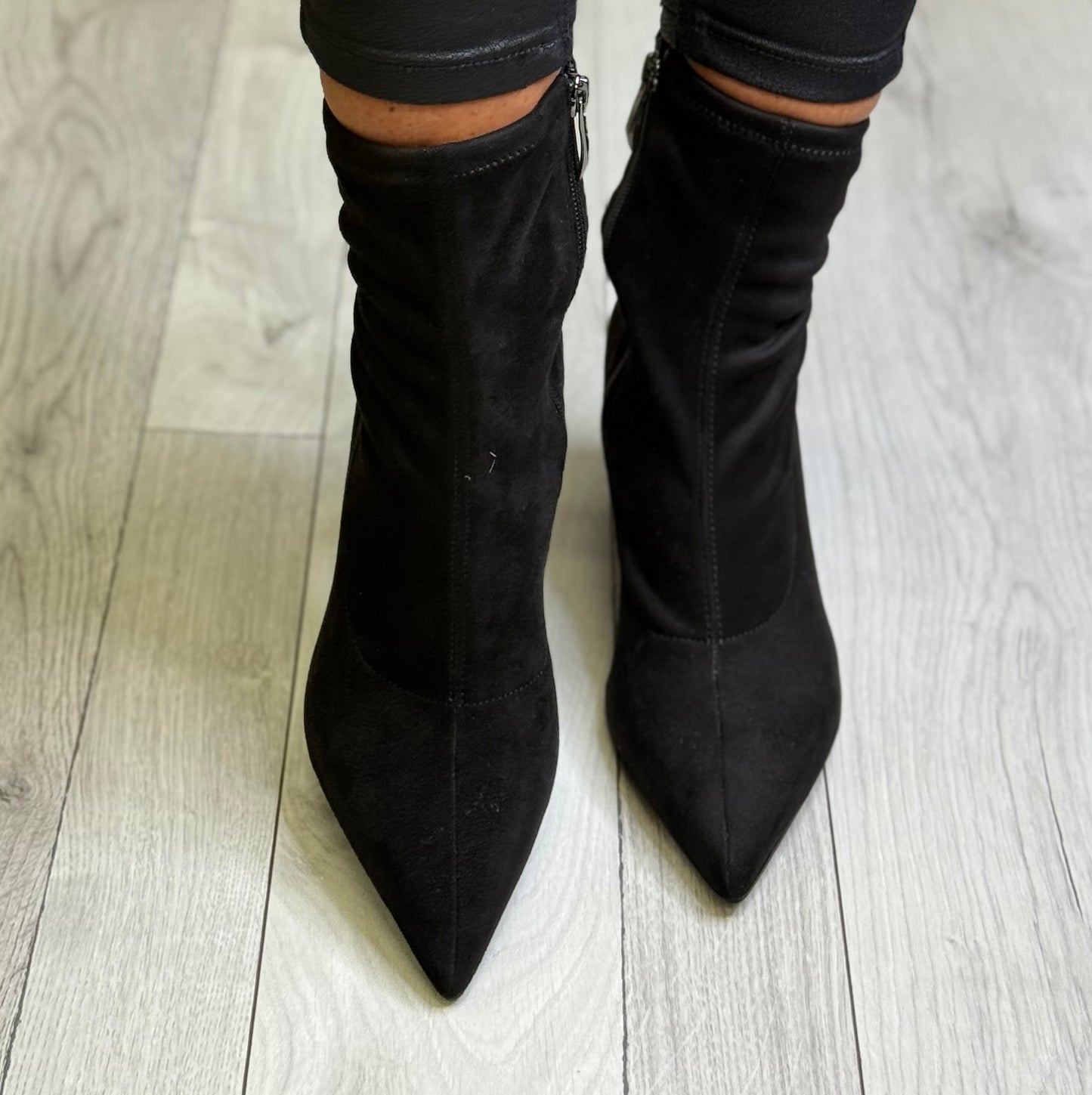 Tamaris - Black Suede Dress Boot