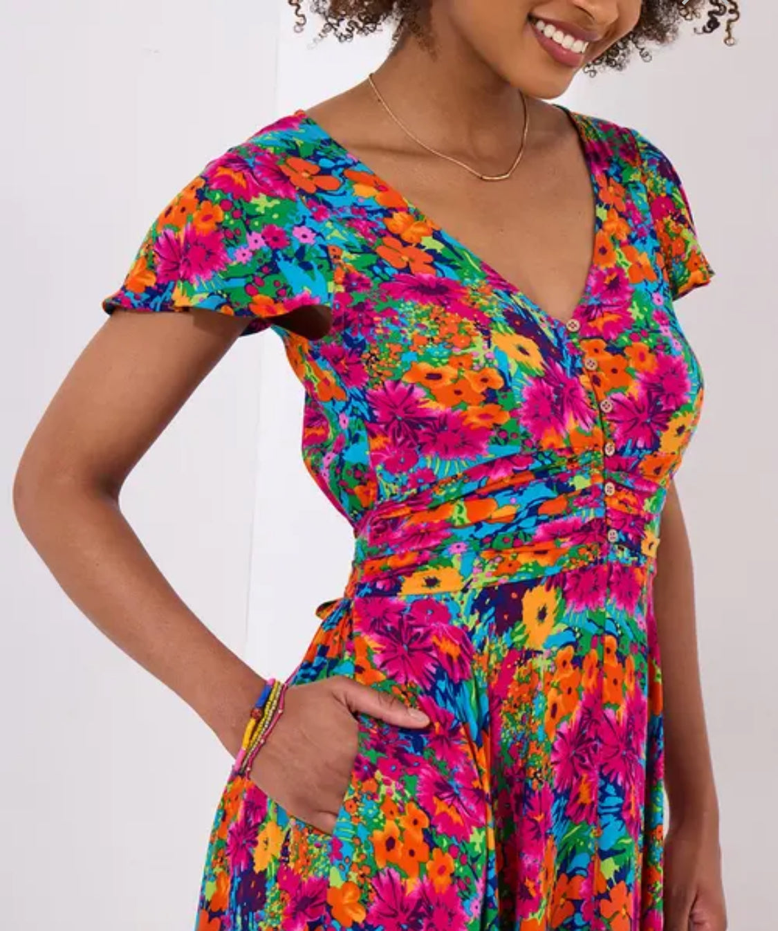 Joe Browns- Pop Of Colour Printed Maxi Dress