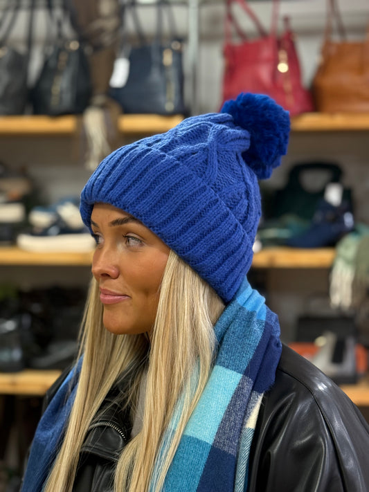hannah k - Royal Teddy Pom Pom Hat