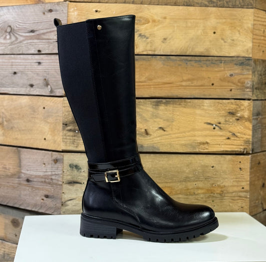 Patrizio Como - 'Catanzara' Black Gusset Long Boot