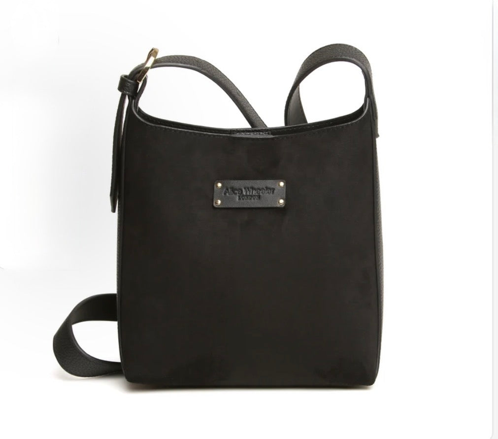Alice Wheeler - Kensington Black Suede Mini Hobo