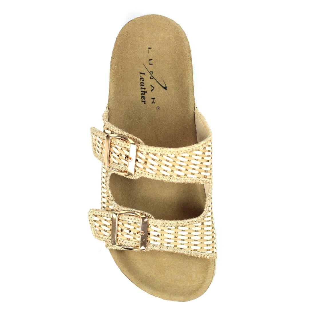 Lunar - 'Bijou' Gold Slider Sandal