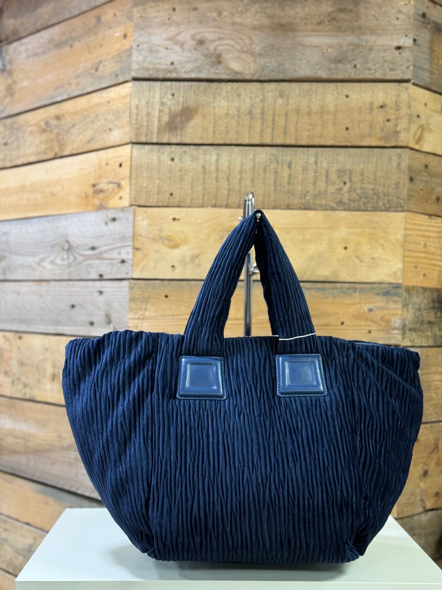 hannah k - 'Brianna' Navy Cord Medium Handbag