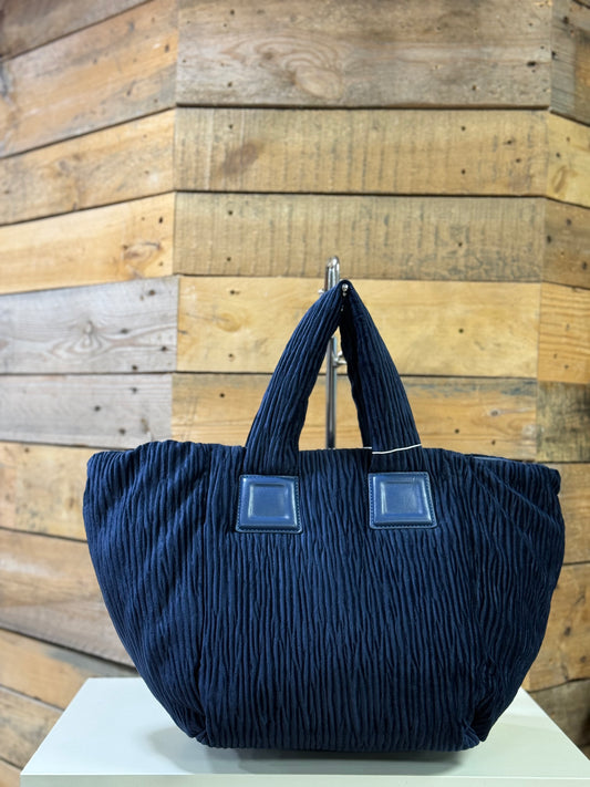 hannah k - 'Brianna' Navy Cord Medium Handbag