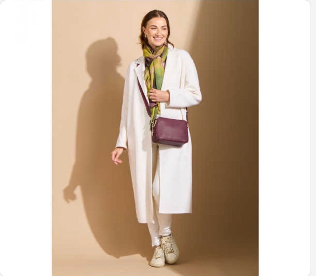 Alice Wheeler - Berry Double Zip Crossbody