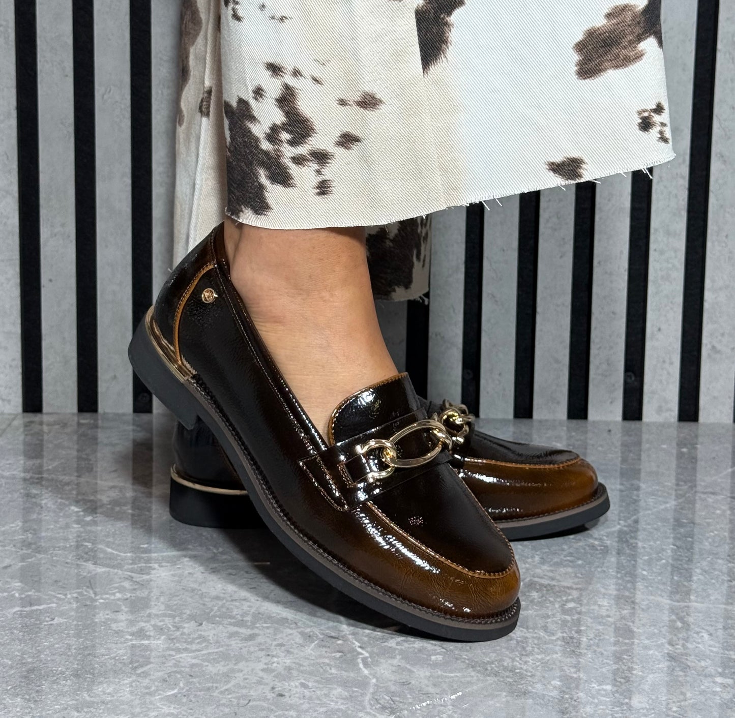 Zanni & Co - 'Phan Thiet One' Topaz Patent Loafer