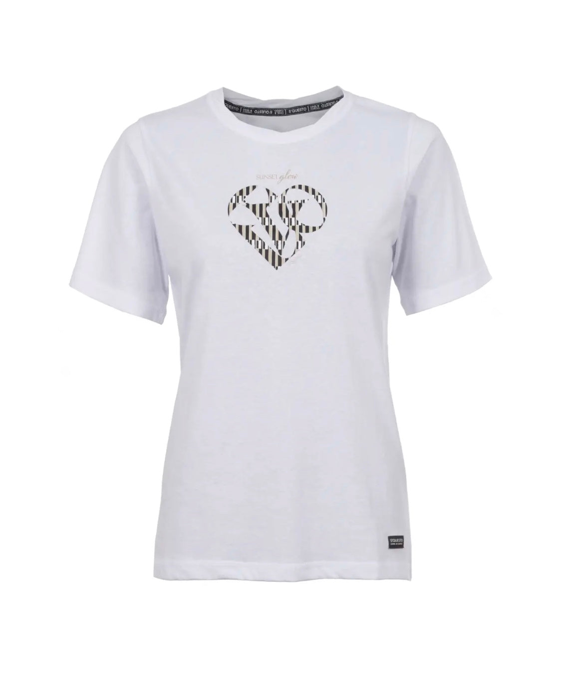 S’questo - White ‘Sunset Glow’ Tee