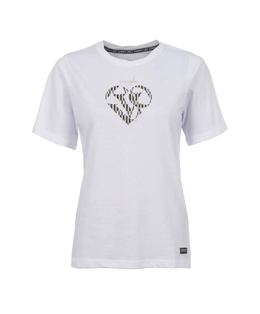 S’questo - White ‘Sunset Glow’ Tee