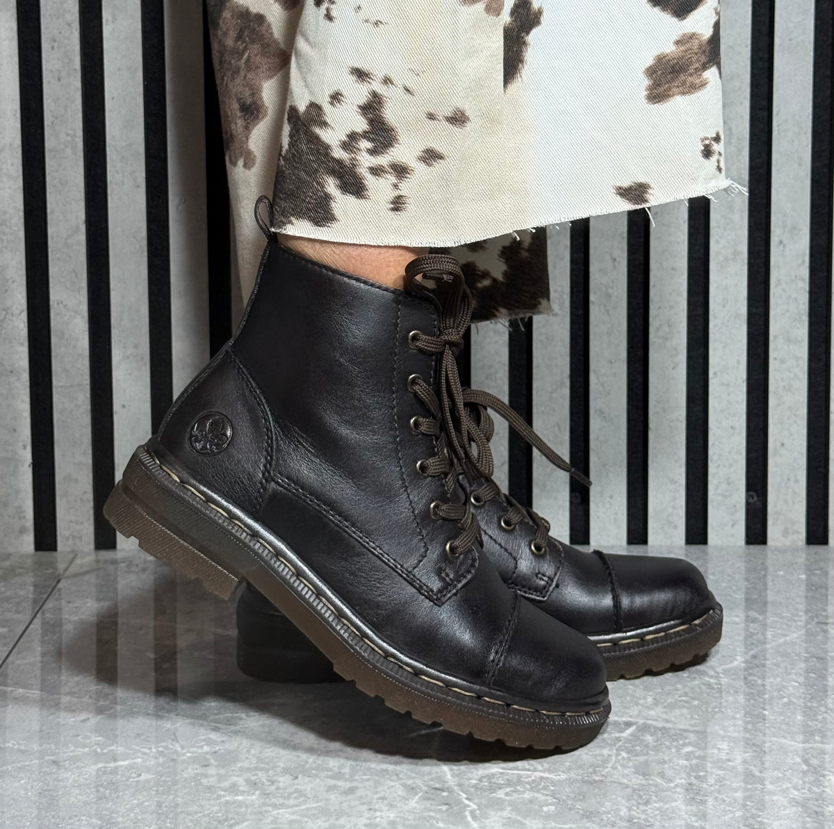 Rieker - Dark Brown Lace Boot