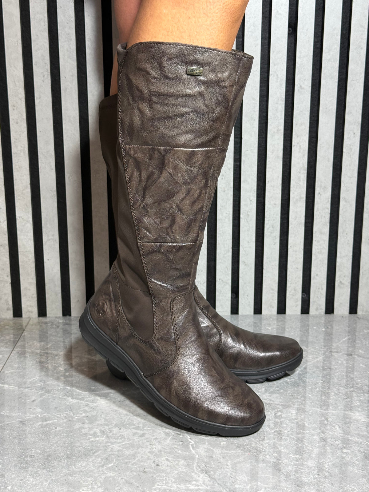 Rieker - Brown Mid Leather Boot
