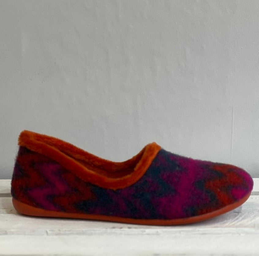 Lotus - 'Ernestina' Orange Multi Slipper
