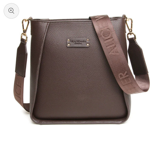 Alice Wheeler - ‘Kensington’ Chocolate Crossbody Bag