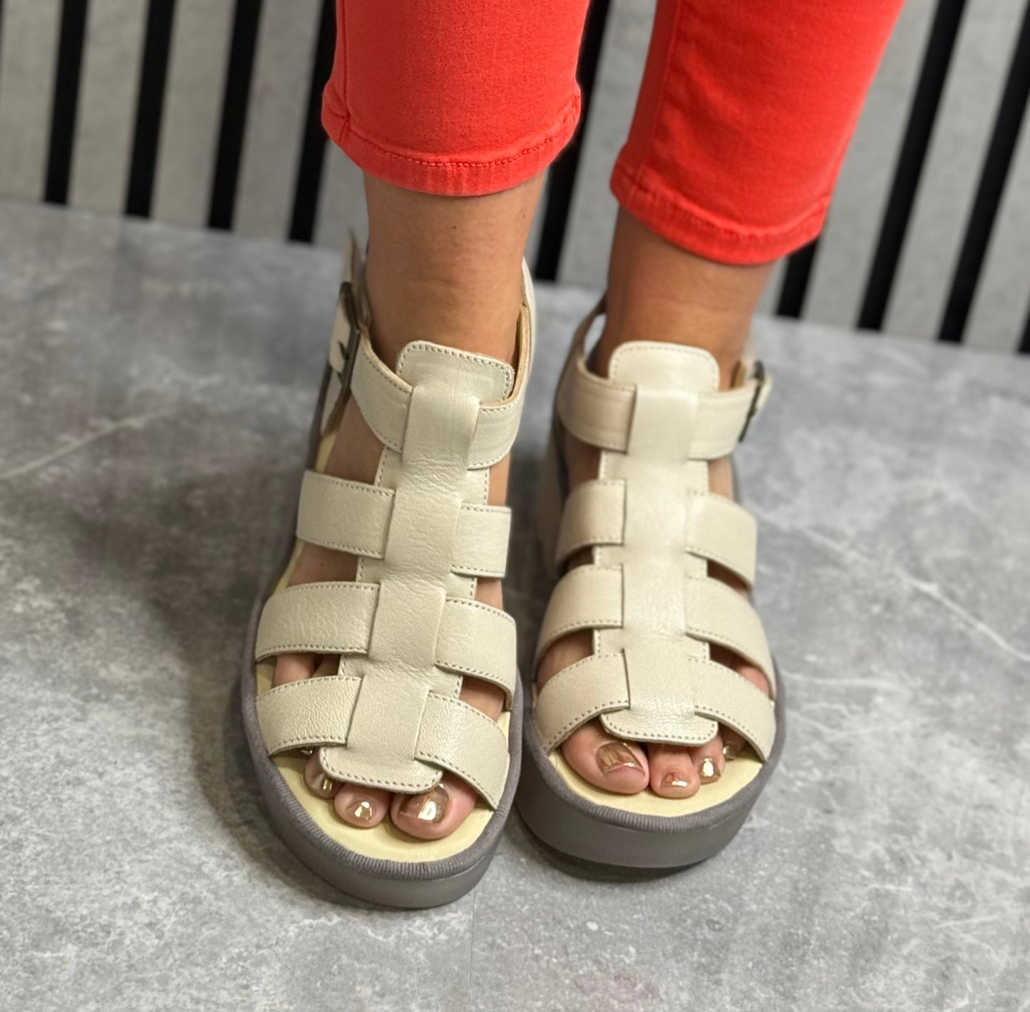 Fly London - Off White Sandal (TERF614)