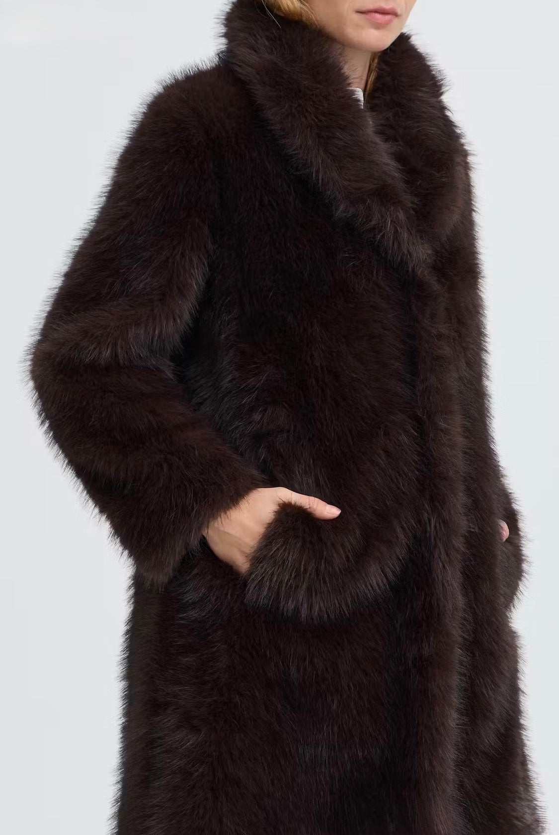 b.young - ‘BYAKAJA’ Faux Fur Ling Coat