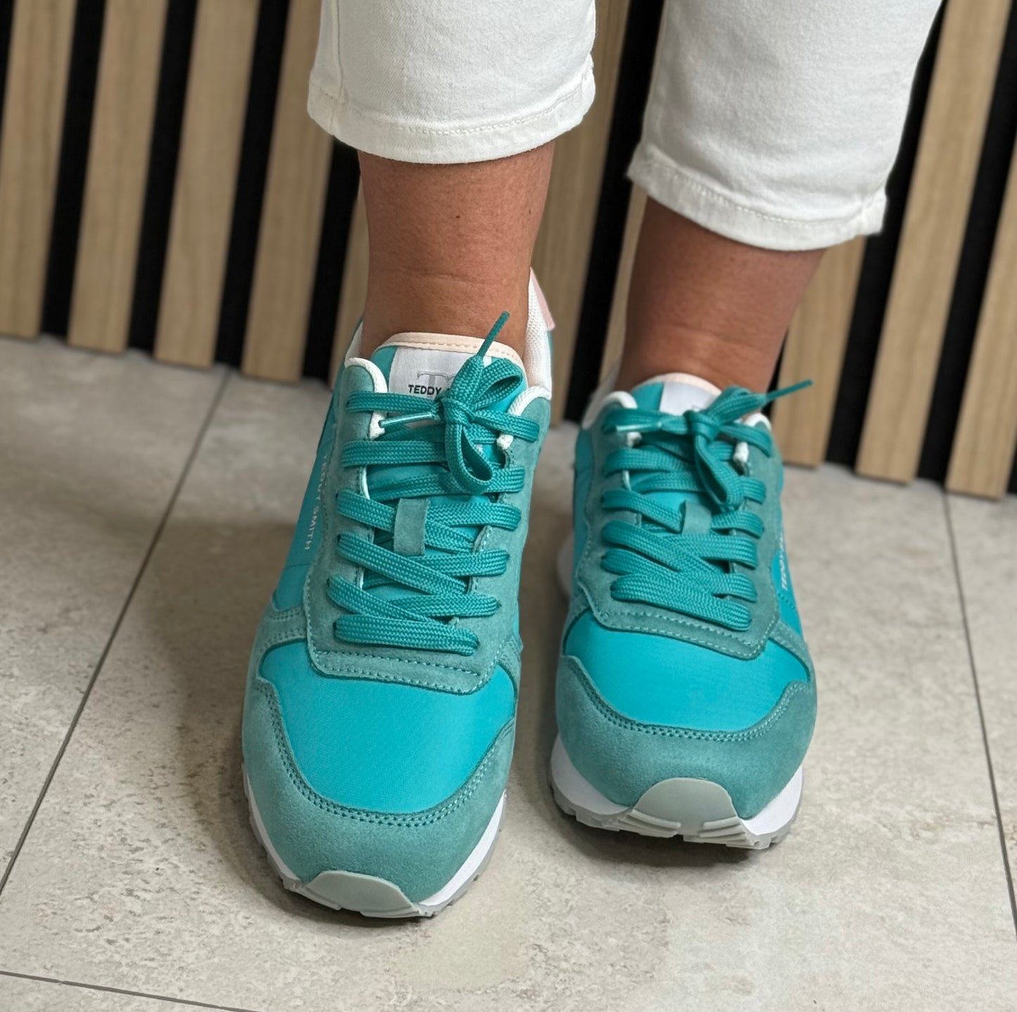 Teddy Smith -  Turquoise Combo Trainer (120670)