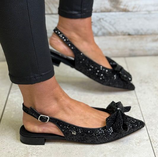 Una Healy - 'Hello Darlin' Vinyl Dazzle Slingback Shoe