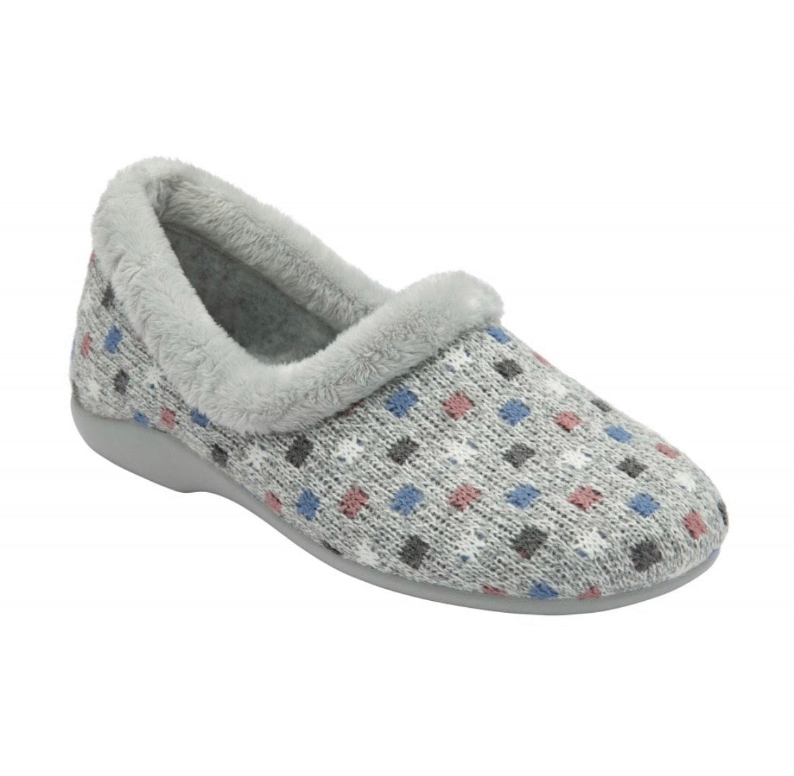 Lotus - Amparo Grey Slipper