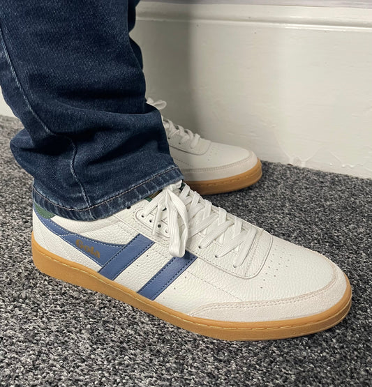 Gola - White Men’s Contact Leather Trainer