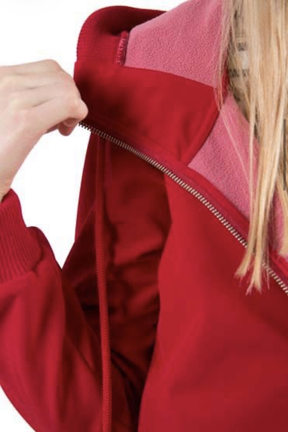 Danafae - Dark Red Softshell Coat