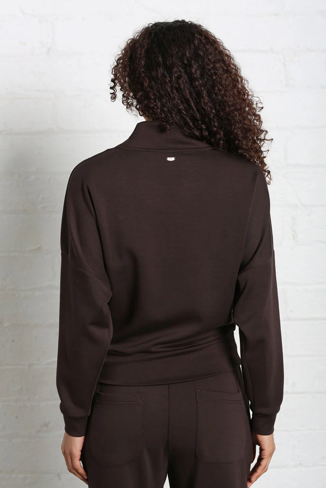 Rant & Rave - Sable Chocolate Brown Cowl Neck