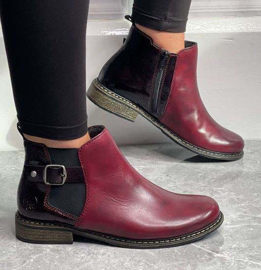 Rieker - Bordeaux Leather Boot