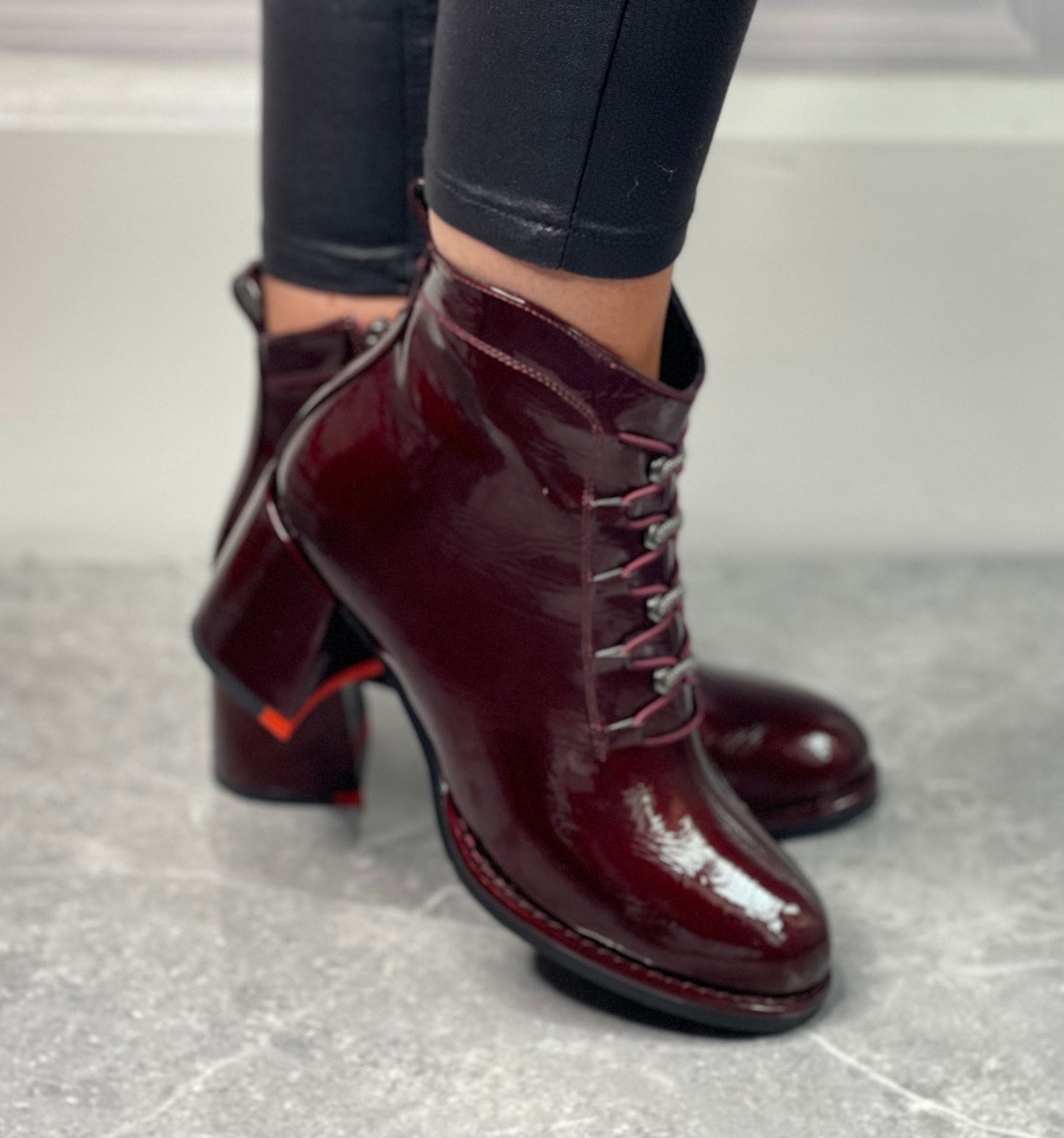 Redz - Burgundy Patent Boot