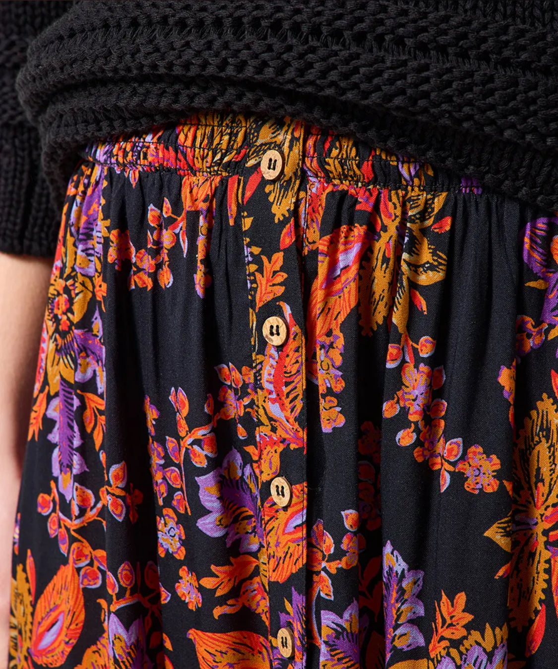 Joe Browns - Fabulous Florals Button Front Maxi Skirt