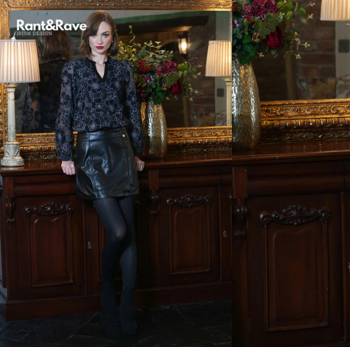 Rant & Rave - 'Layla’ Black Blouse