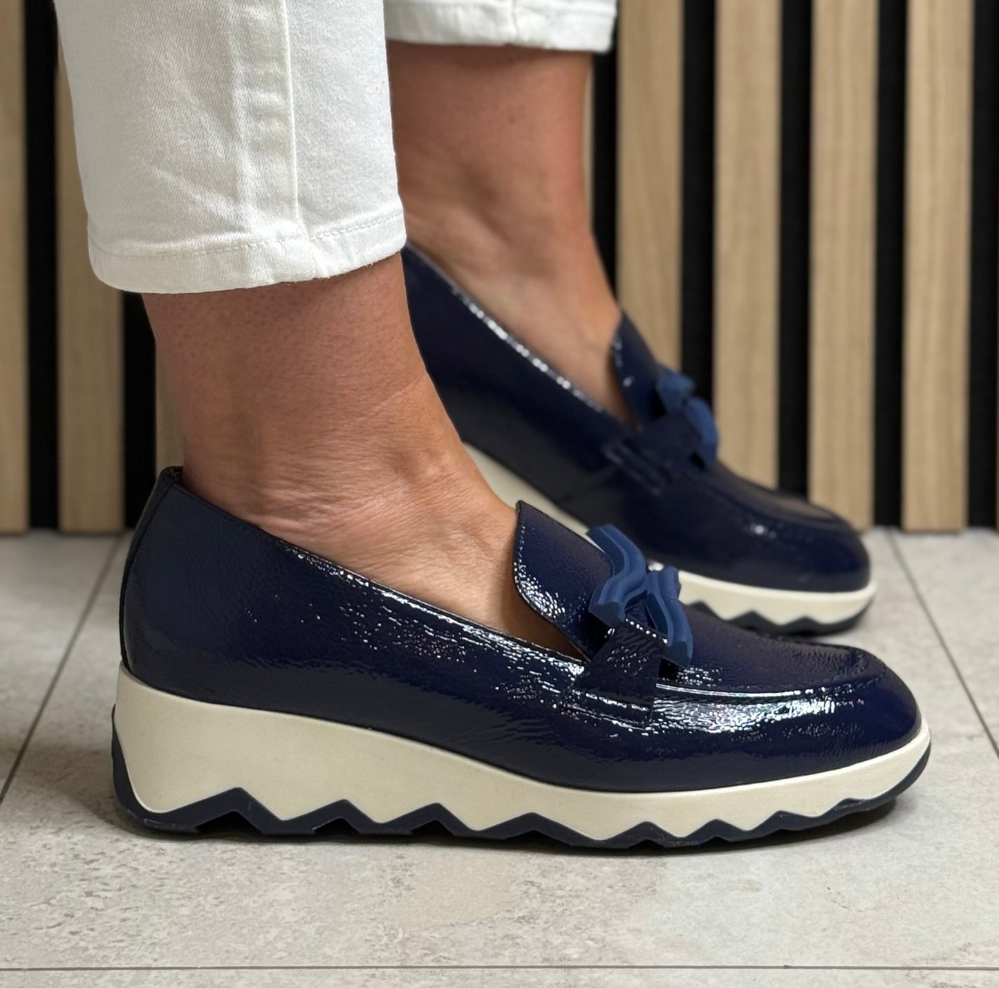 Wonders - C-7620 'Lack Baltic' Wedge Loafer