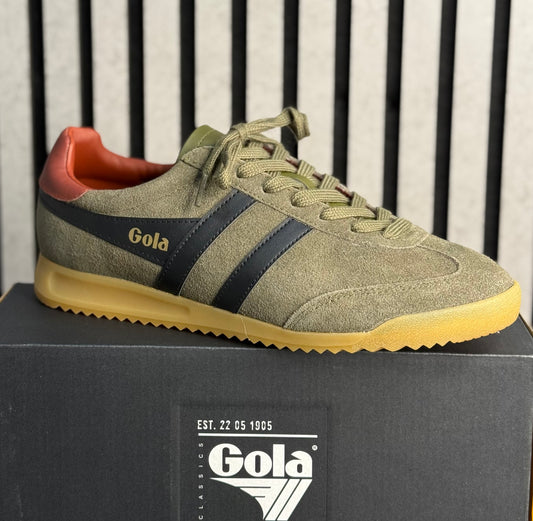 Gola - Mens 'Torpedo' Khaki/Black/Rust Combo Trainer