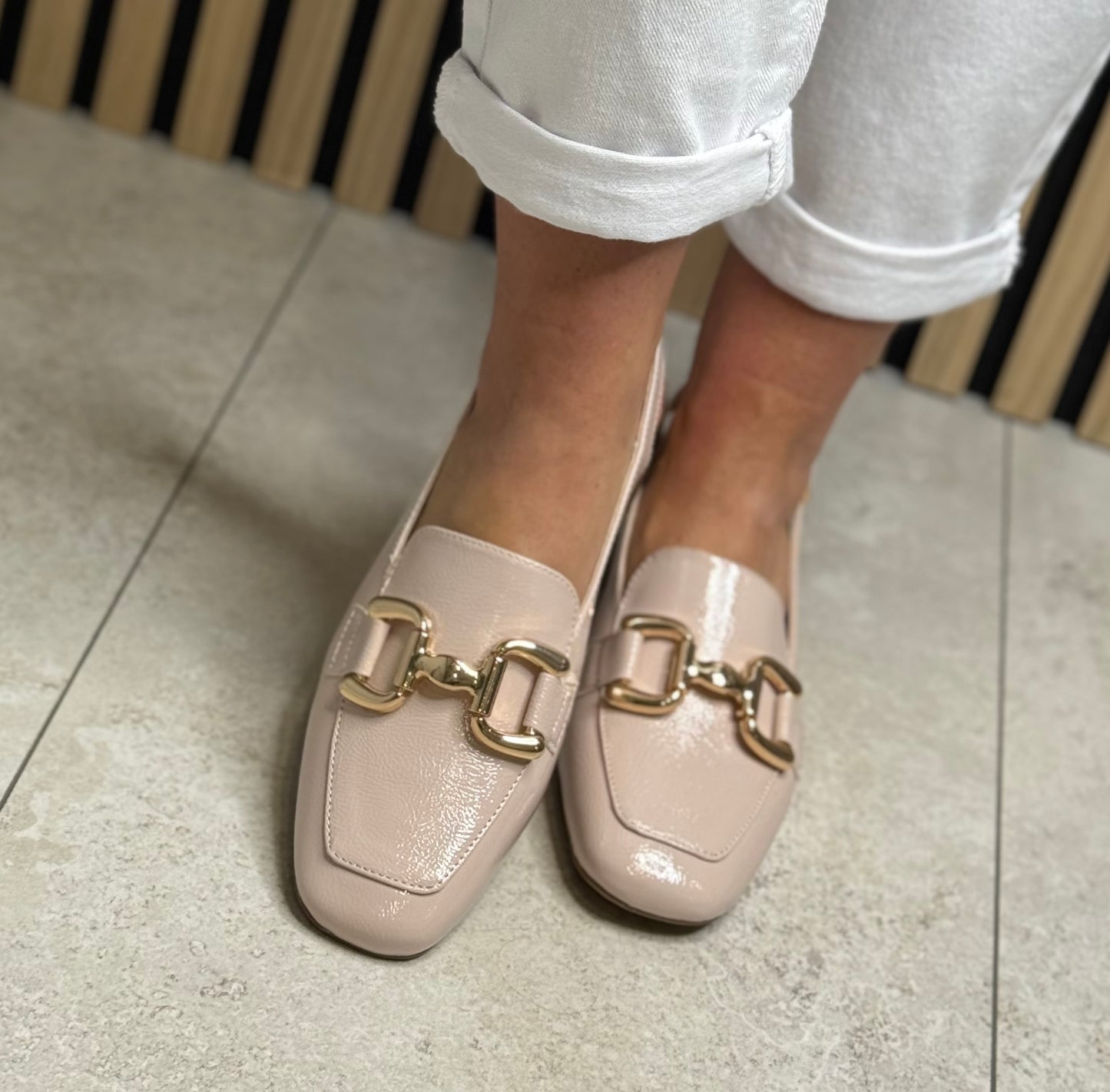 Zanni & Co - 'Diraz One' Dusky Pink Patent Slingback