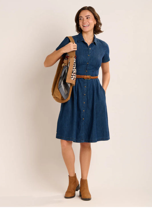 Brakeburn - ‘Antonia’ Knee Length Denim Dress