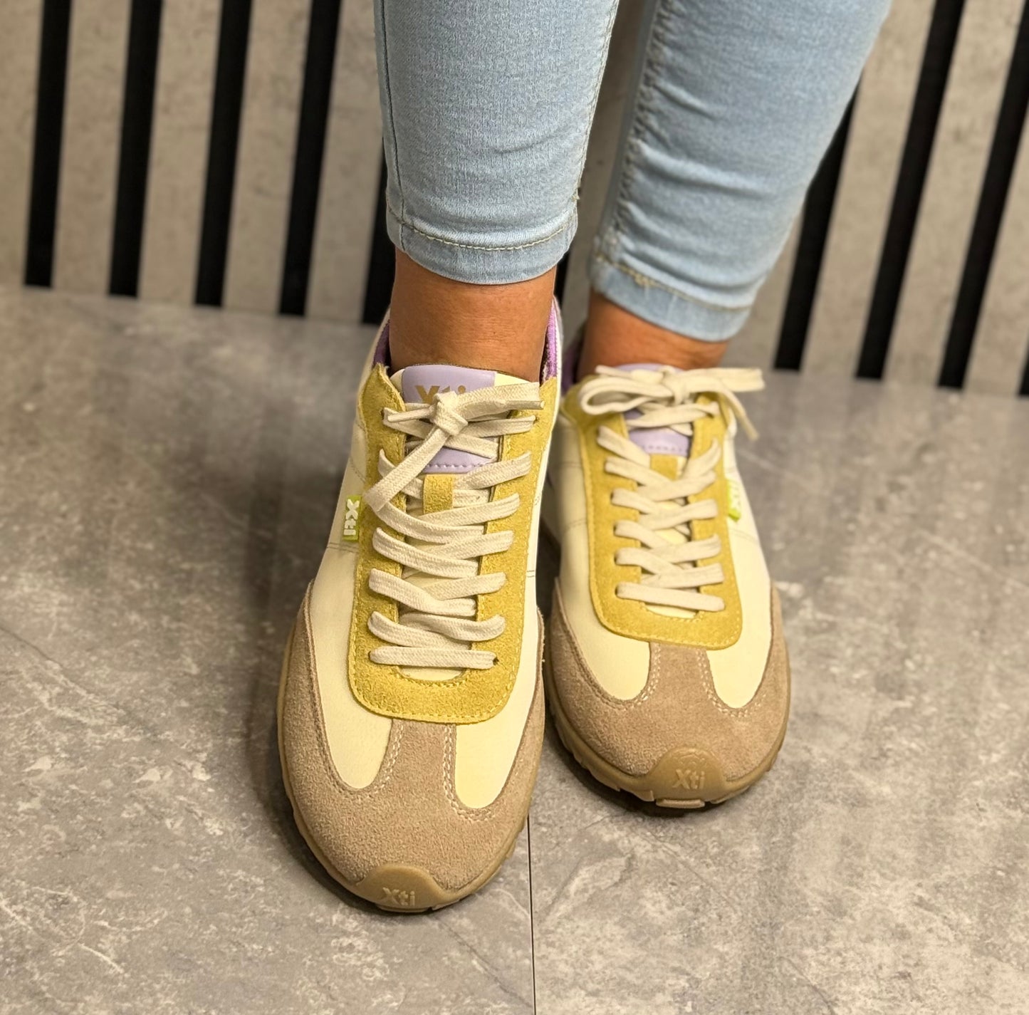 Xti - Cream Combo Trainer (145213)