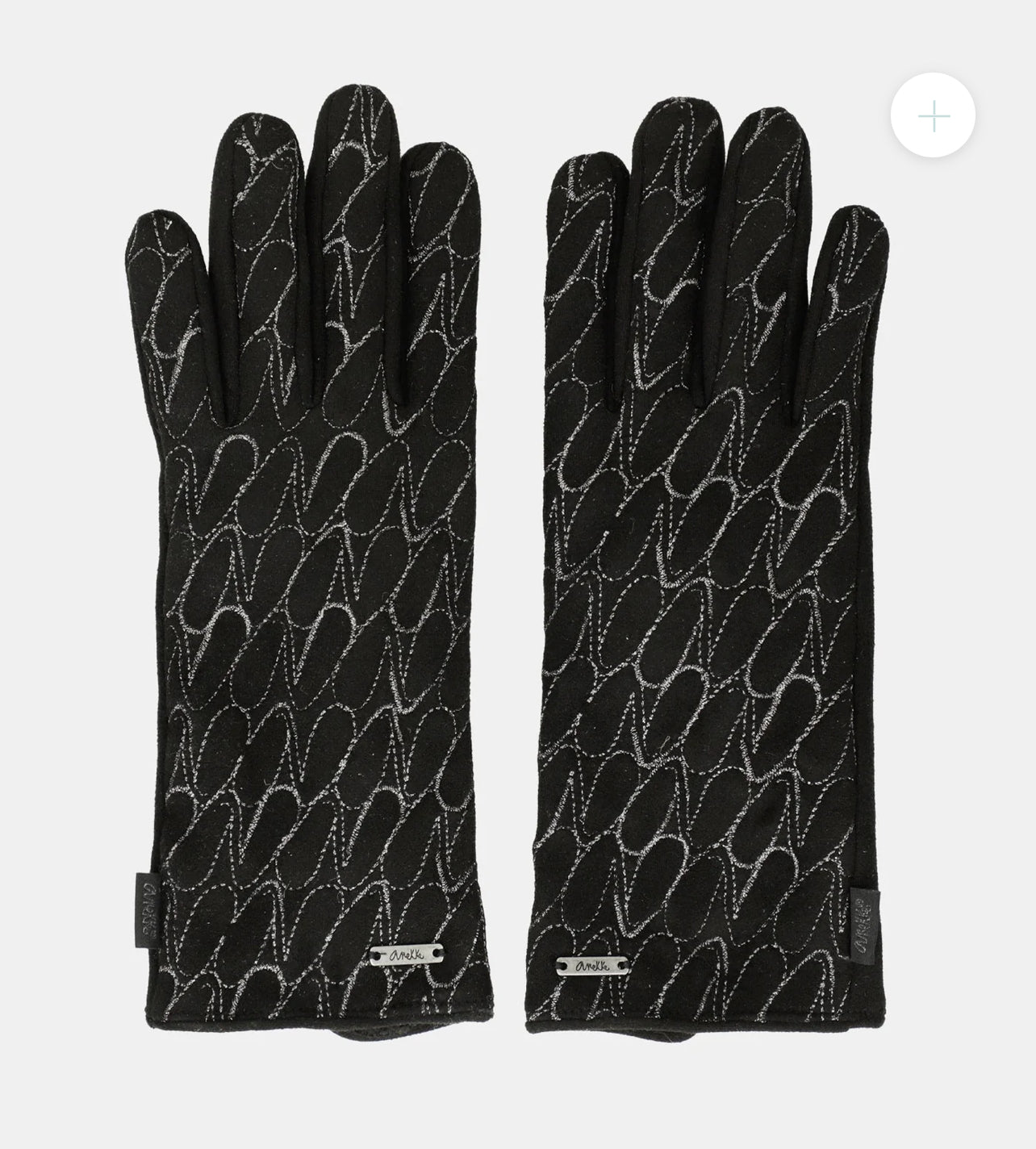 anekke - ‘Logo’ Black Gloves