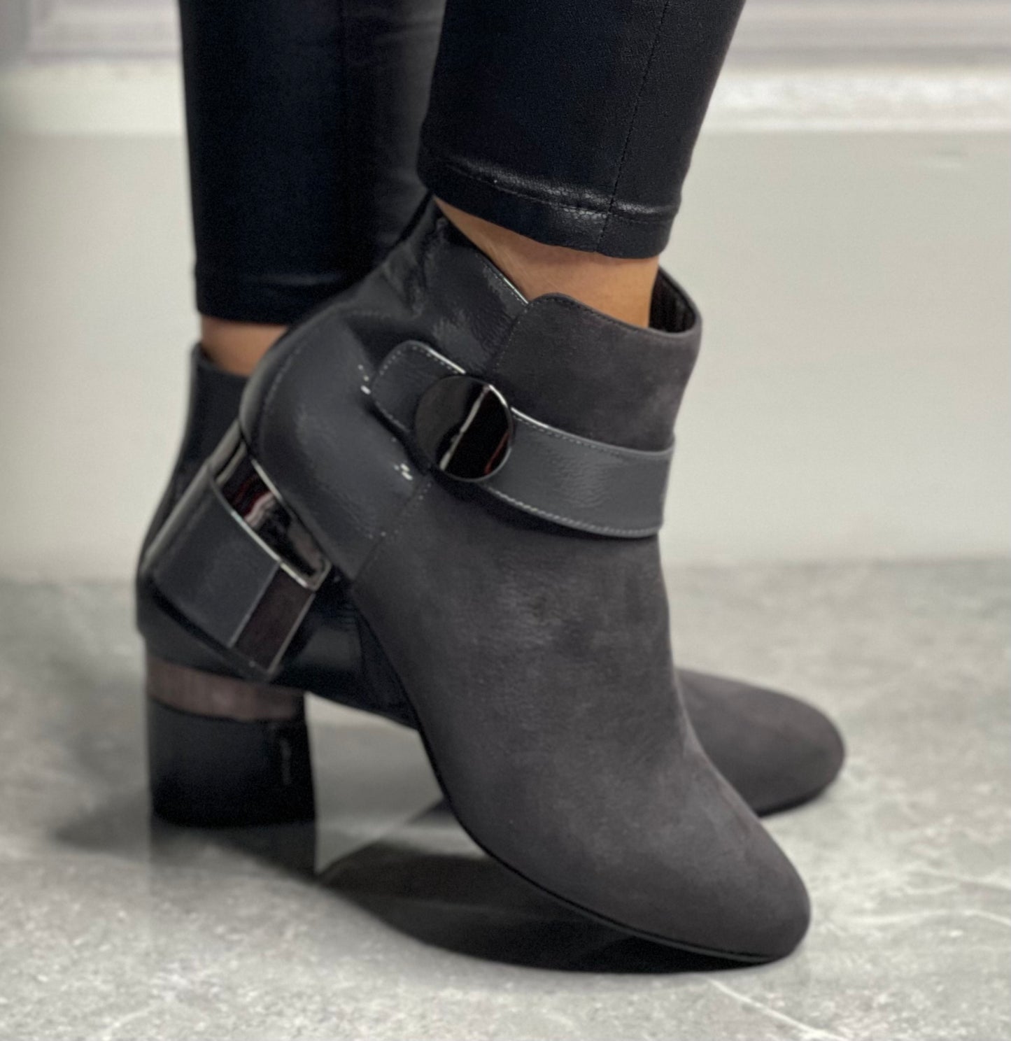 Lotus - 'Kirsty' Grey Dress Boot