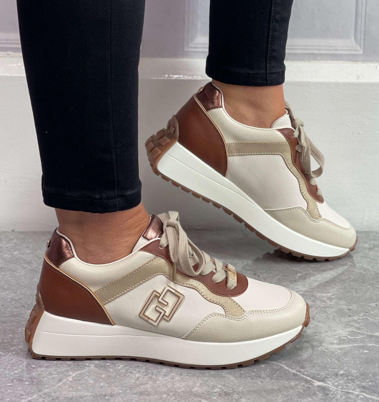 Tommy Bowe For Her - 'Touye' Timeless Gold Trainer