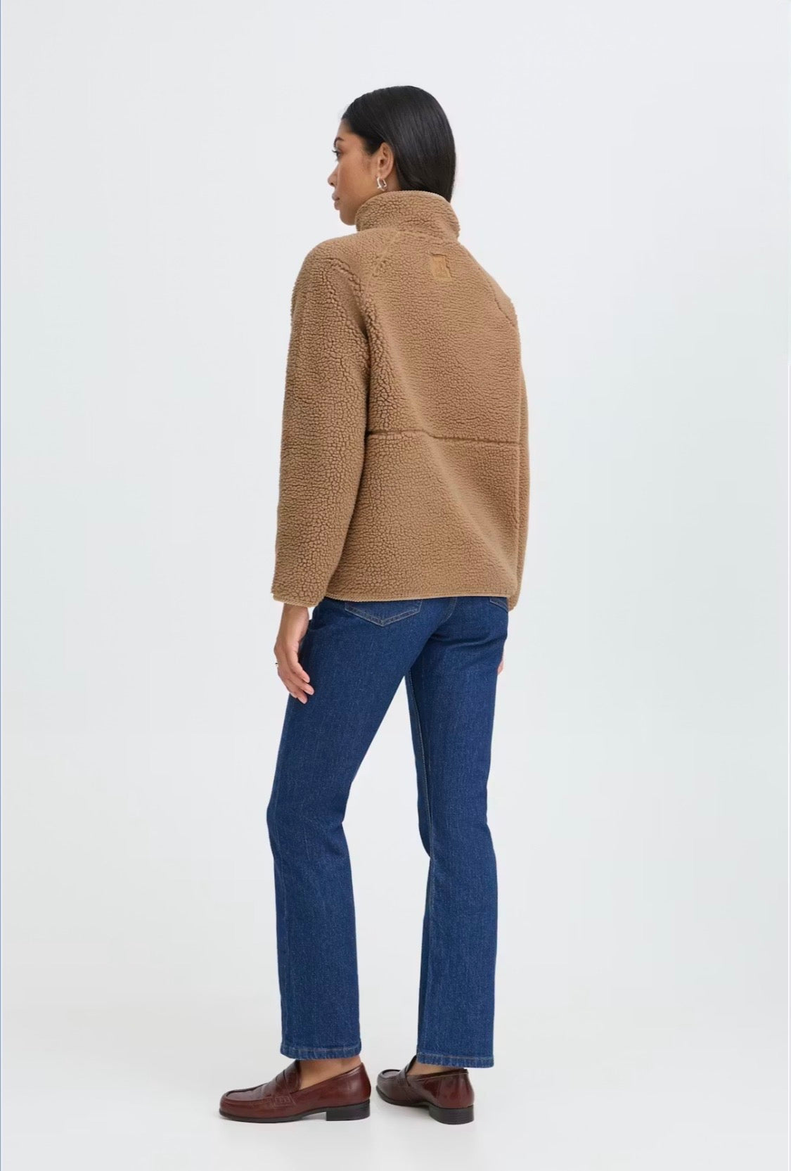 b.young - ‘BYCOTTY ’ Cord Trim Teddy Jacket