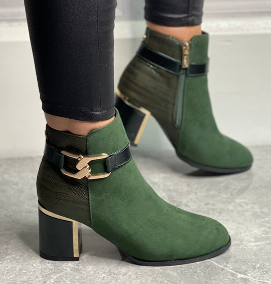 Lotus - 'Adelaide' Green Detailed Boot