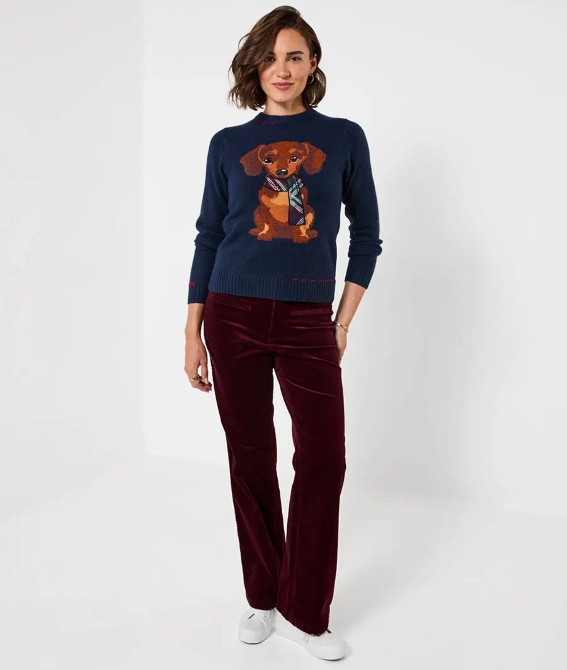 Joe Browns - Trixie Embroidered Sausage Dog Jumper