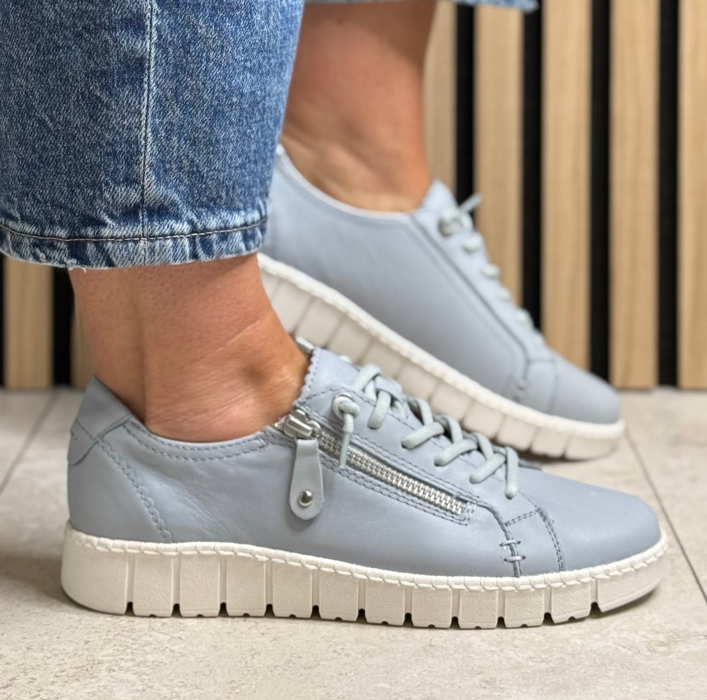 Jana - Light Blue Lightweight Trainer