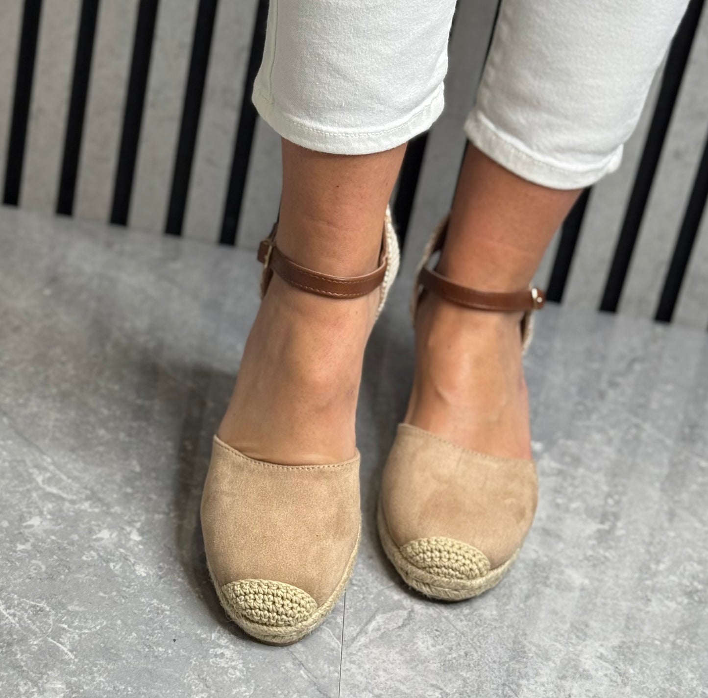 Xti - Beige Espadrille Wedge Sandal (140746)