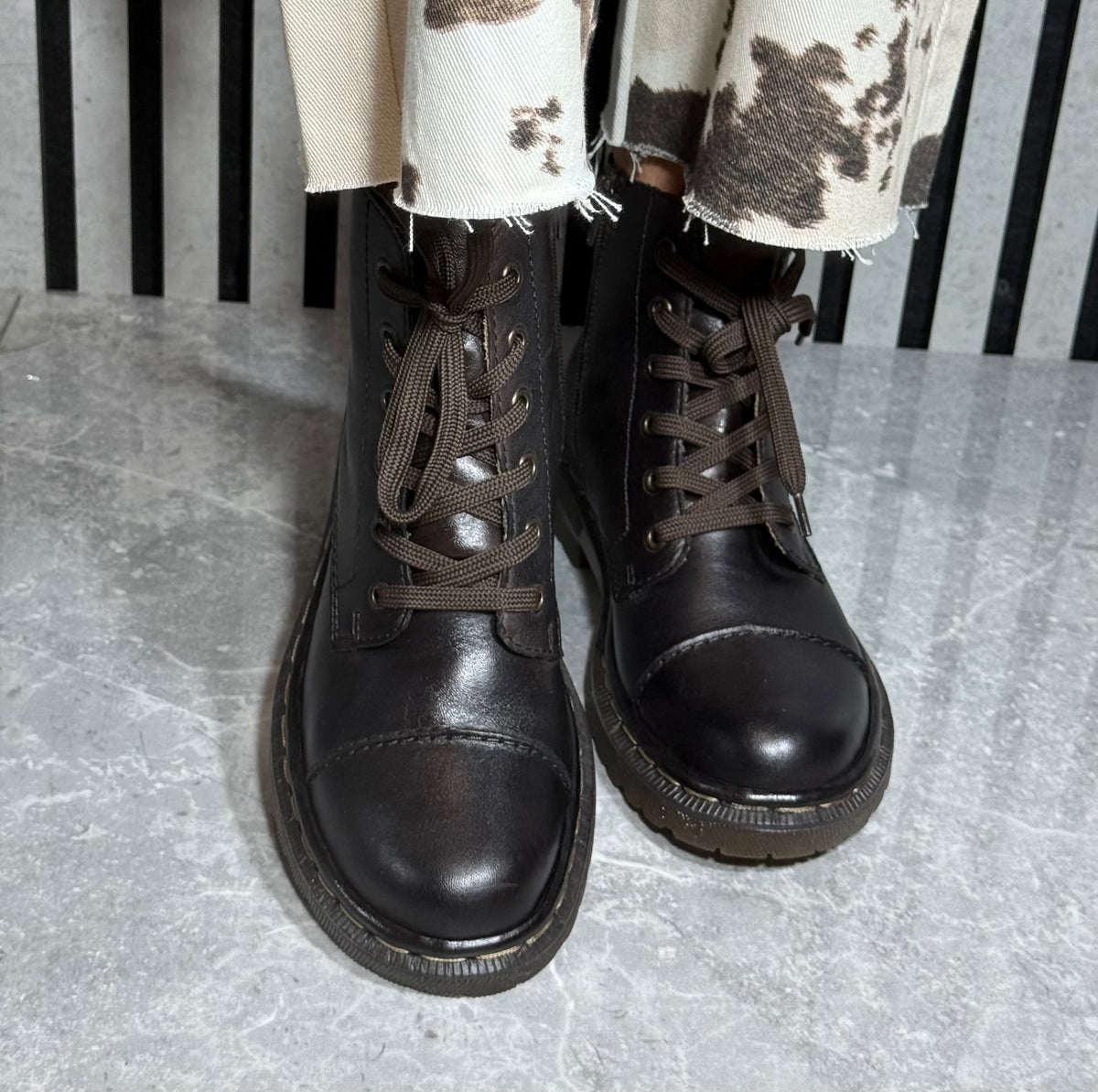 Rieker - Dark Brown Lace Boot