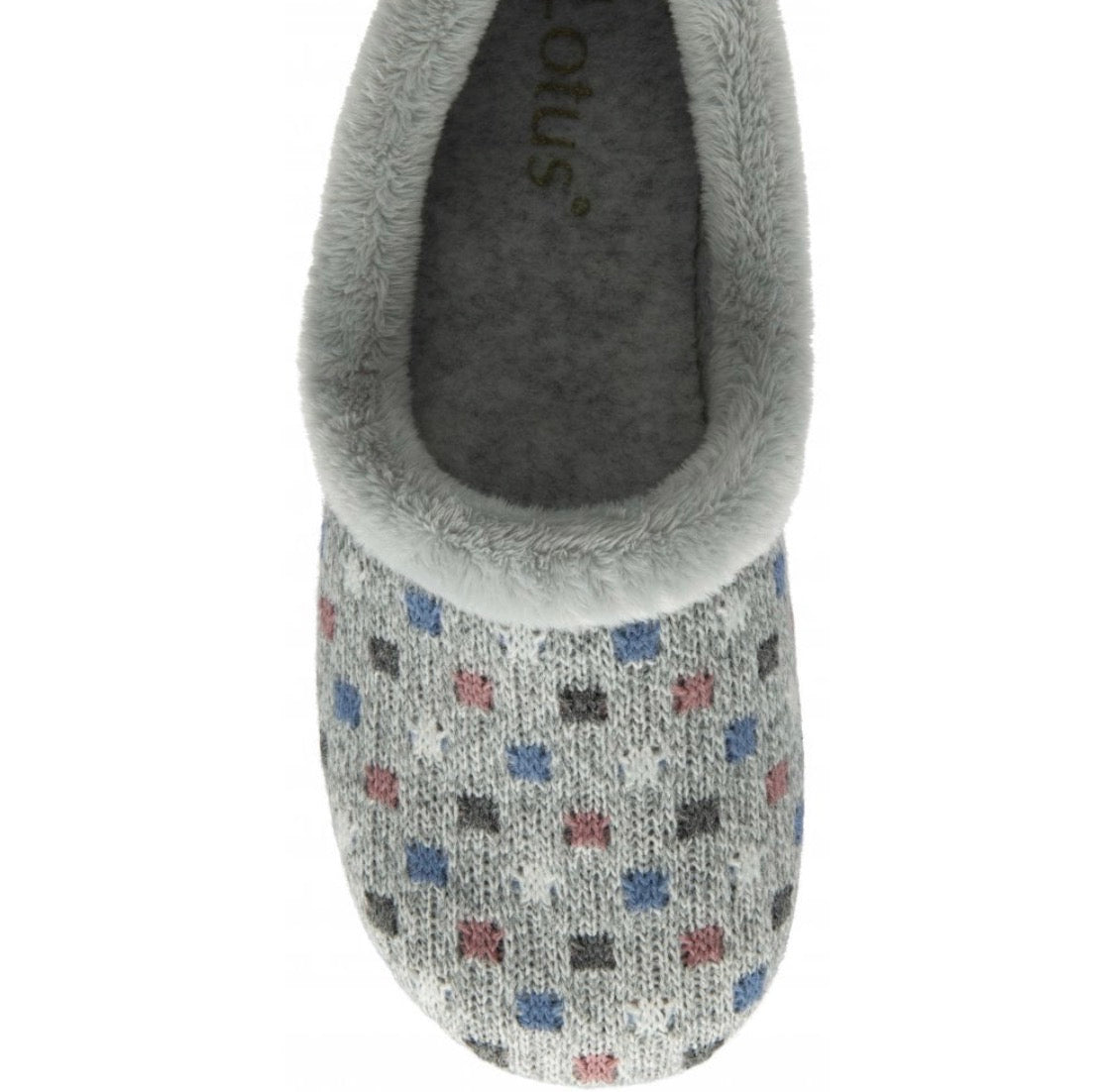Lotus - Amparo Grey Slipper