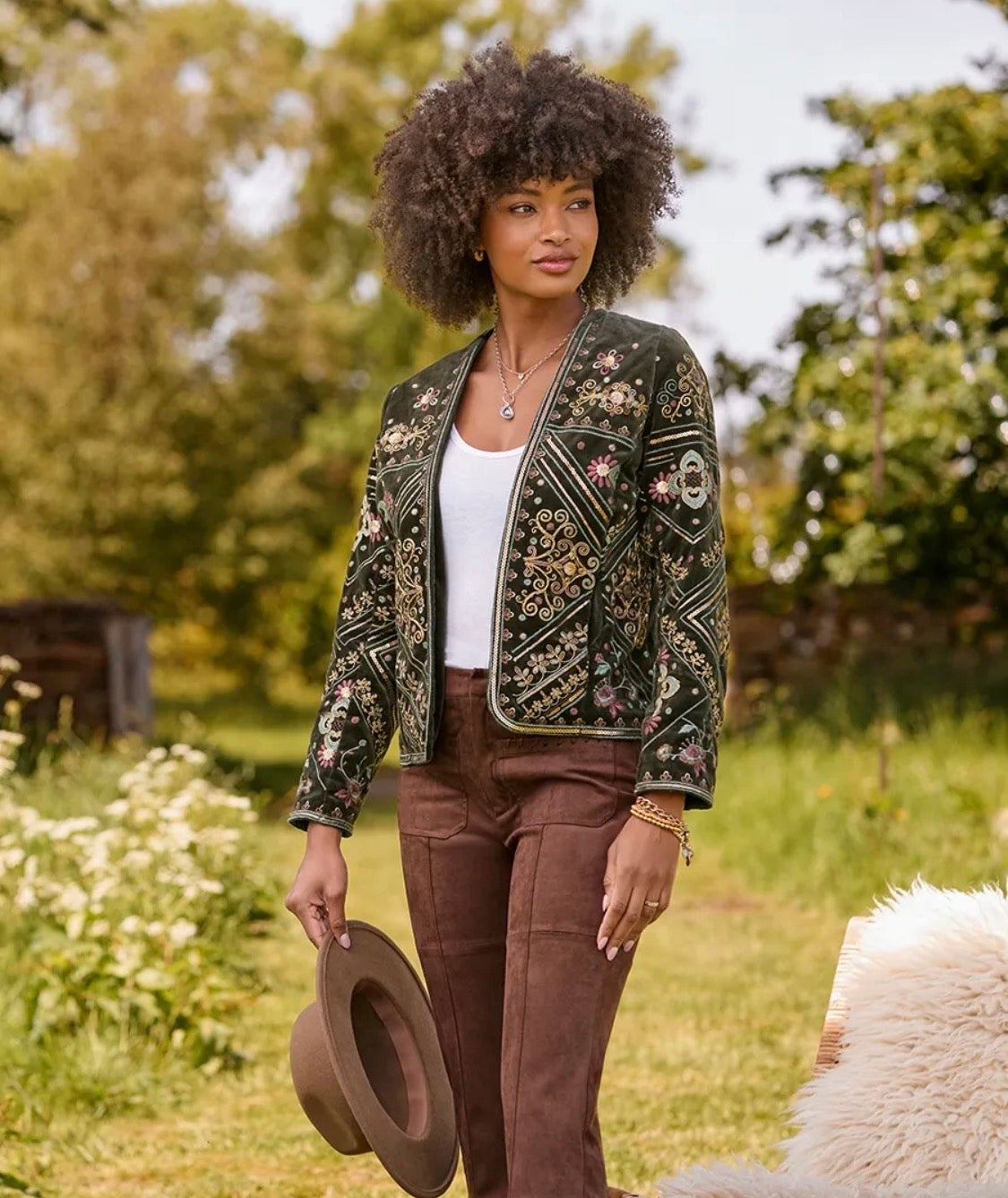 Joe Browns - Bella Boutique Embroidered Edge To Edge Jacket