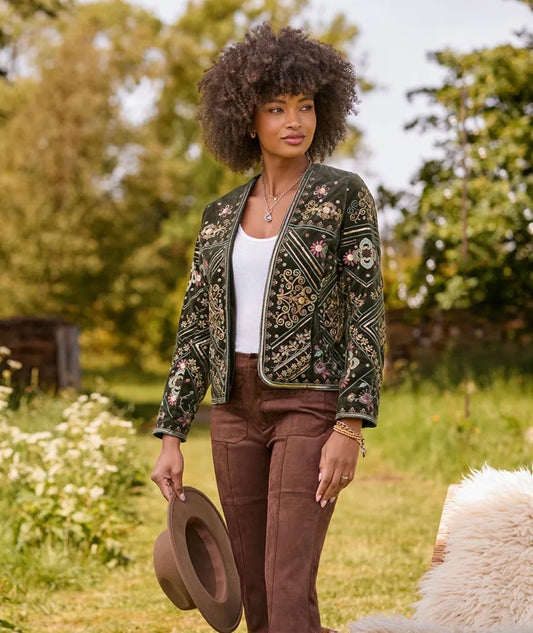Joe Browns - Bella Boutique Embroidered Edge To Edge Jacket