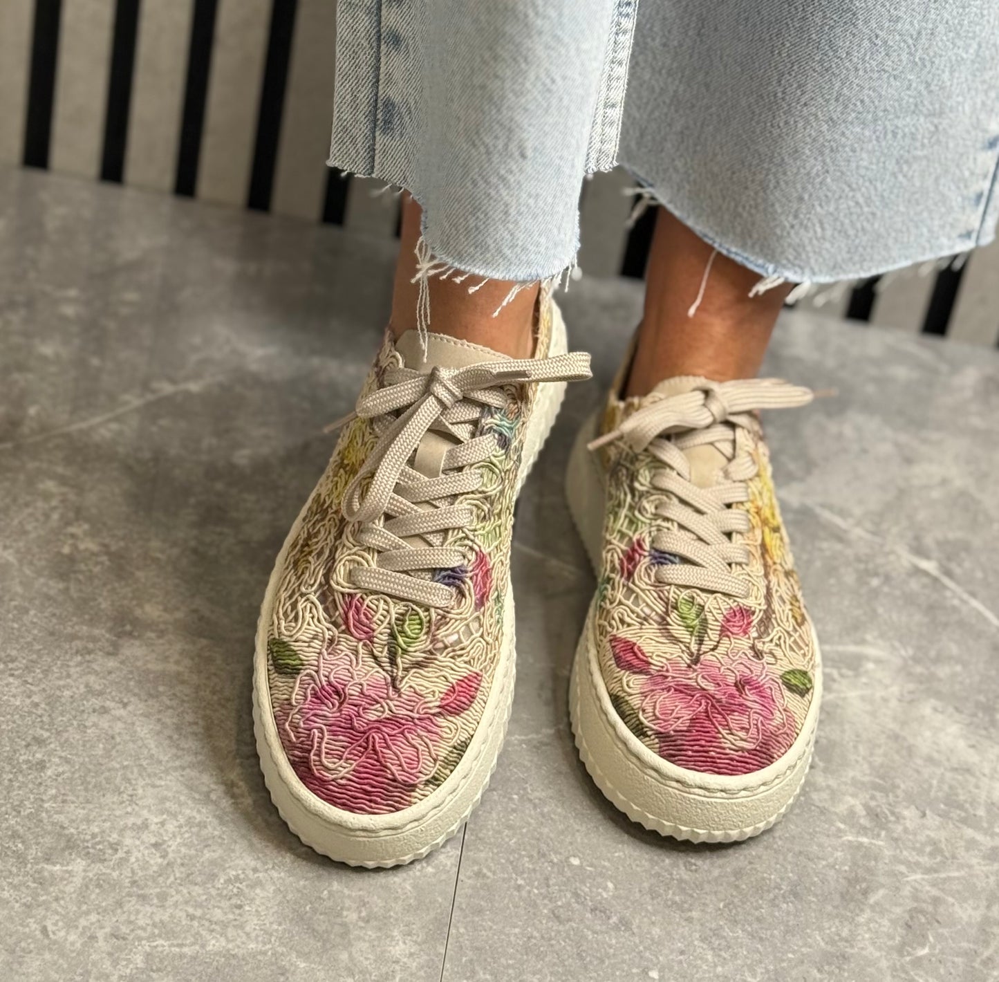 Rieker - Multi Floral Mesh Trainer