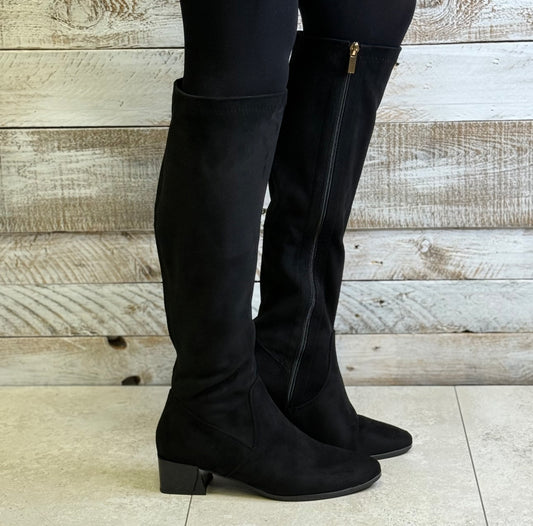 Patrizio Como - 'Emmetton' Black Suede Long Boot