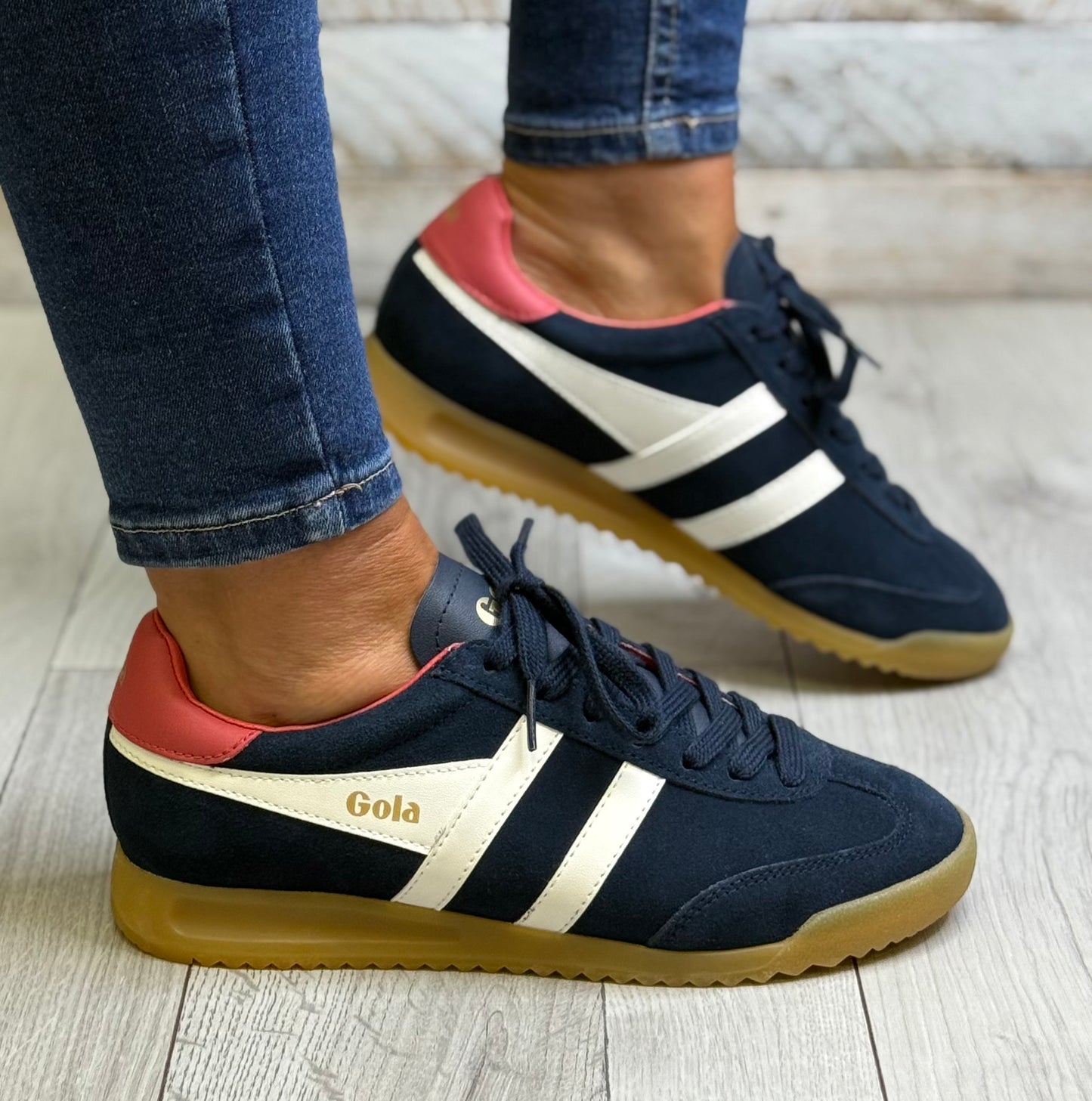 Gola - ‘Torpedo’ Navy/Off White//Coral Trainer