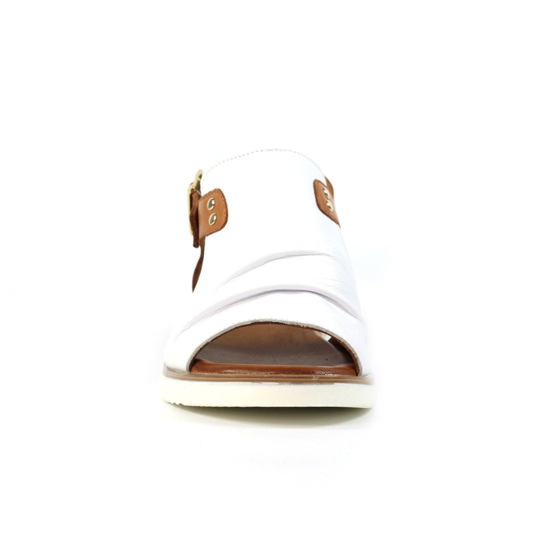 Lunar - 'Steffi' White Leather Sandal